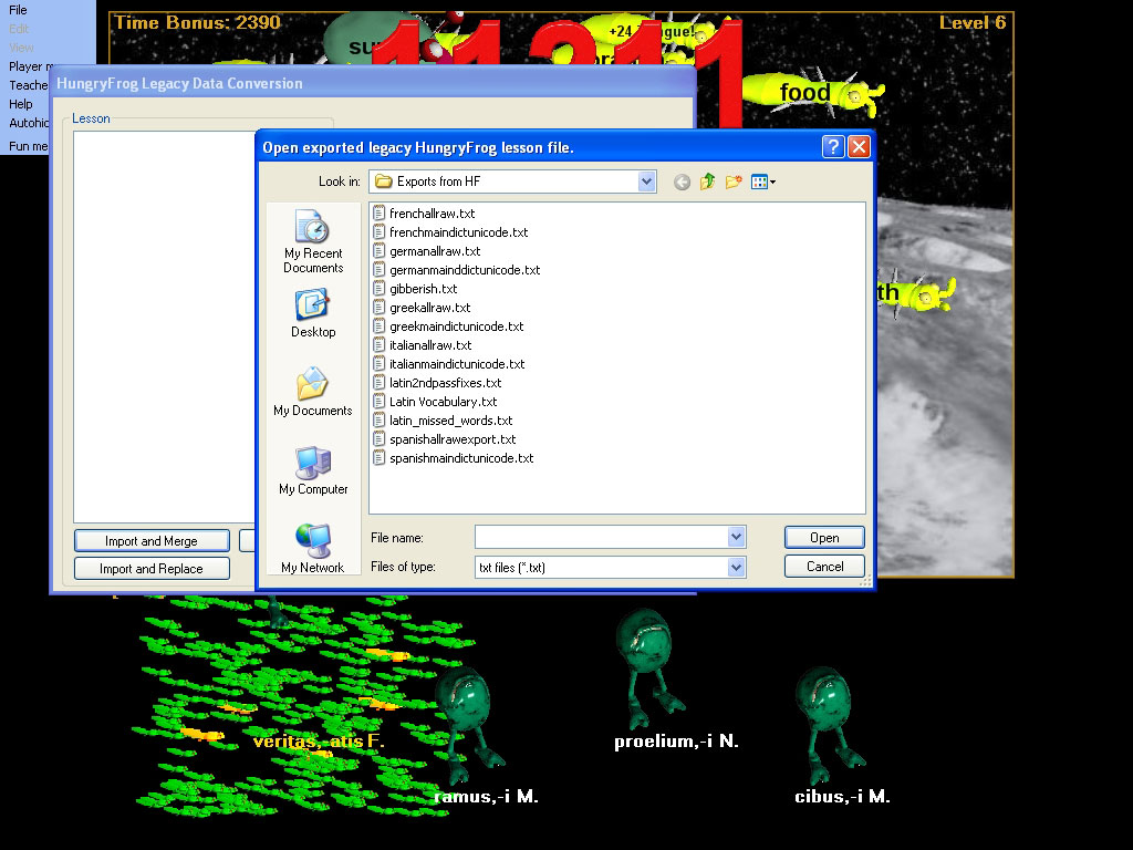 french language vocabulary lesson import open