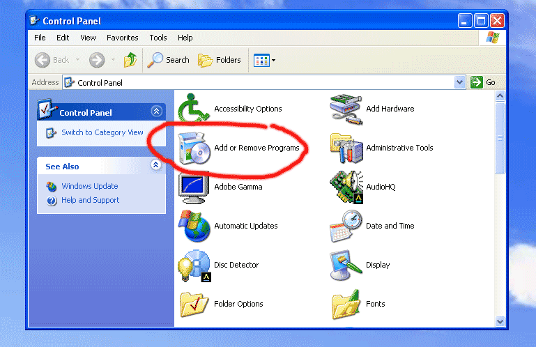 Can T Remove Programs From Add Remove Programs